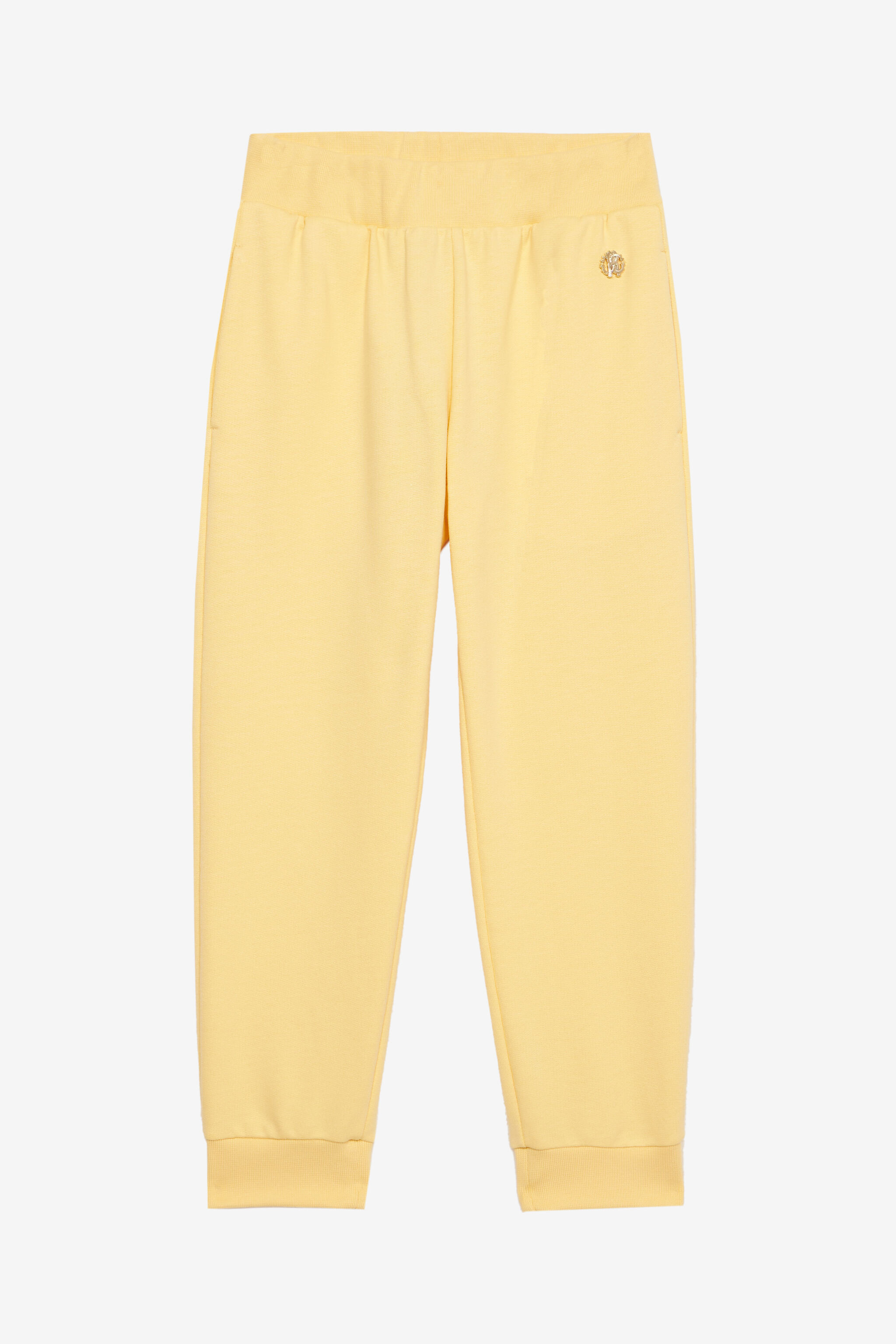 JU Pantalon De Sport Avec Monogramme RC Et Signature Jaune UJT23J-CF050