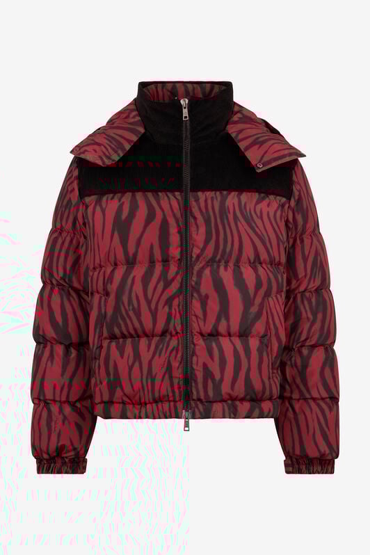 RC Zebra Print Down Jacket RED/BLACK ROT80G-OQS30