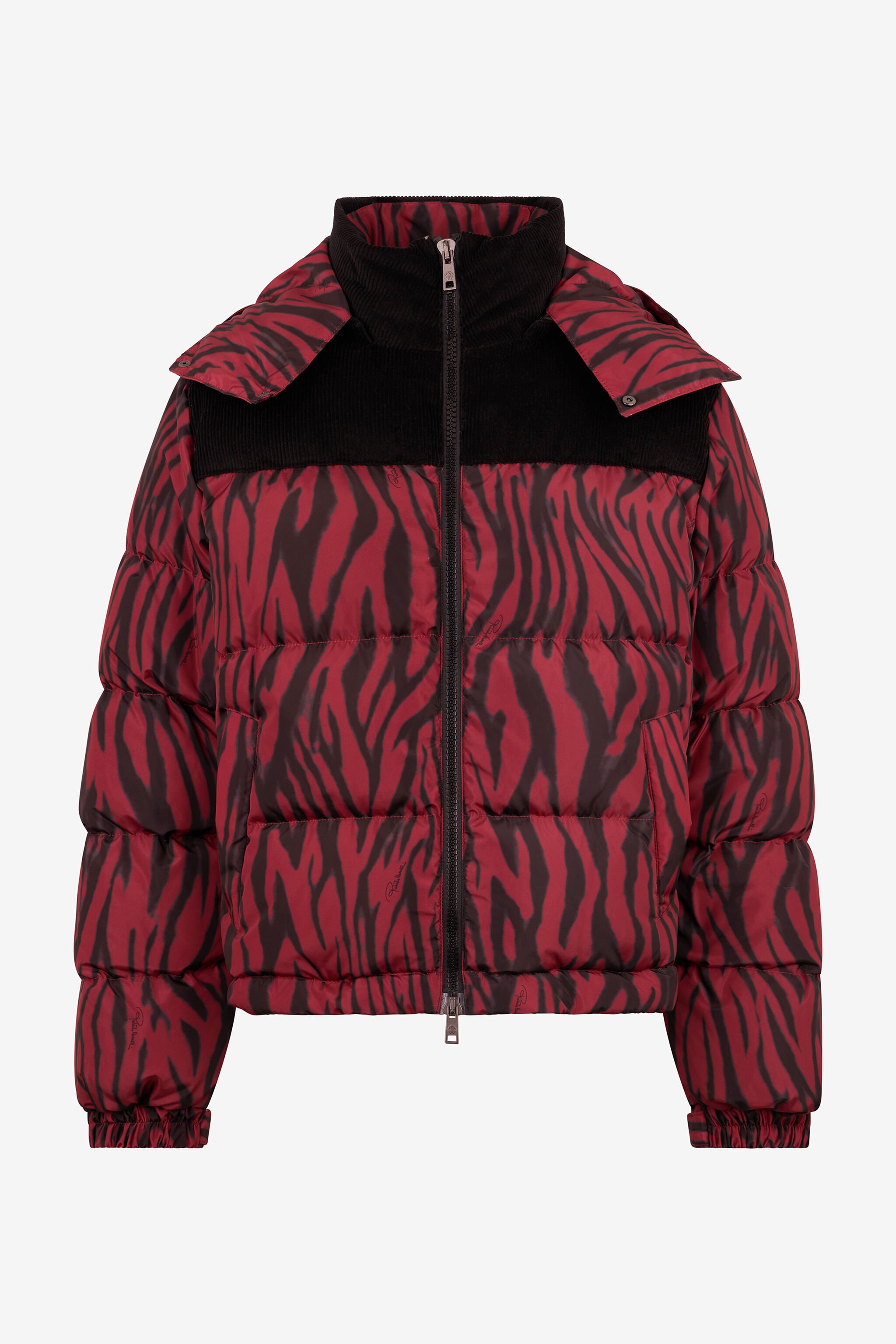 RC Zebra Print Down Jacket RED/BLACK ROT80G-OQS30