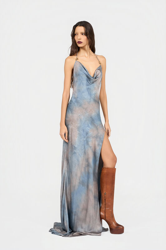 RC Artisanal Dyed Print  MID-BLUE XQT150-RK011
