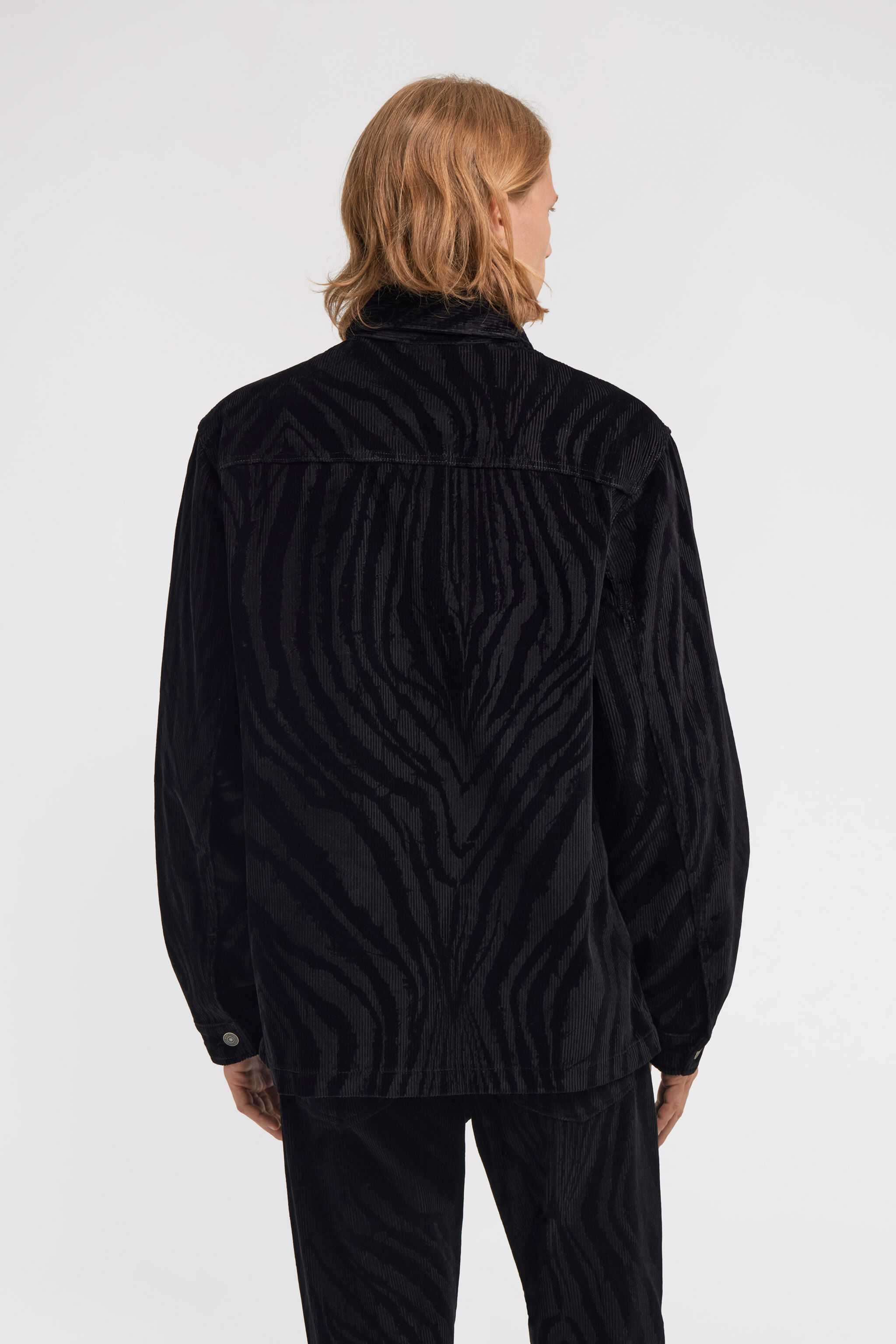 RC Zebra print Shirt Schwarz TRT775-VKB79