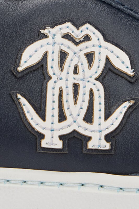 RC Blue Sneaker with Monogram RC BLUE QOS00D-PZ099