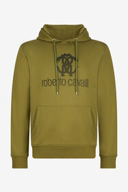 ${brand} Grünes Sweatshirt mit Kapuze und Logo ${colorDescription} ${masterID}