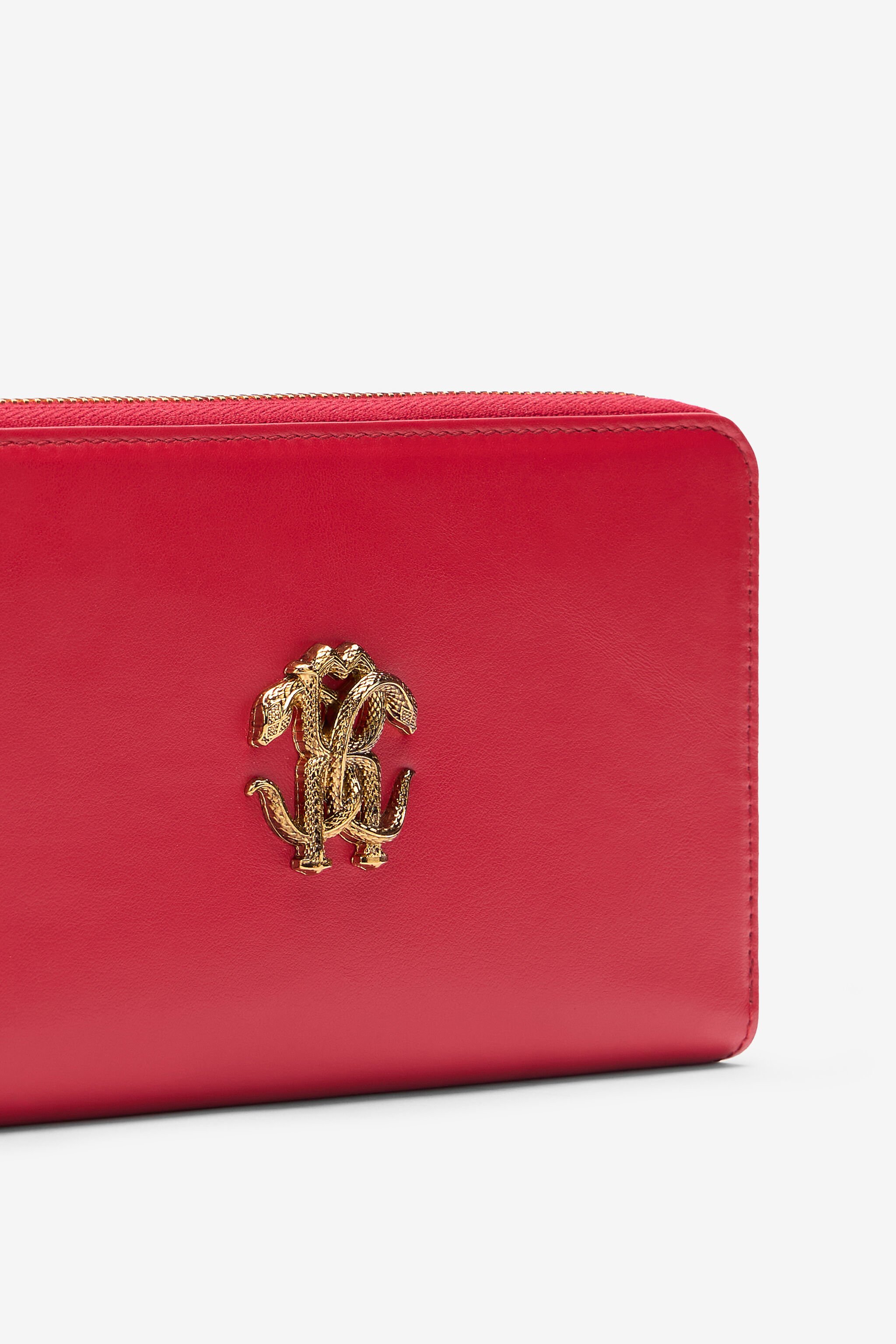 RC Wallet with Monogram RC and zip Red SKA001-PZ172