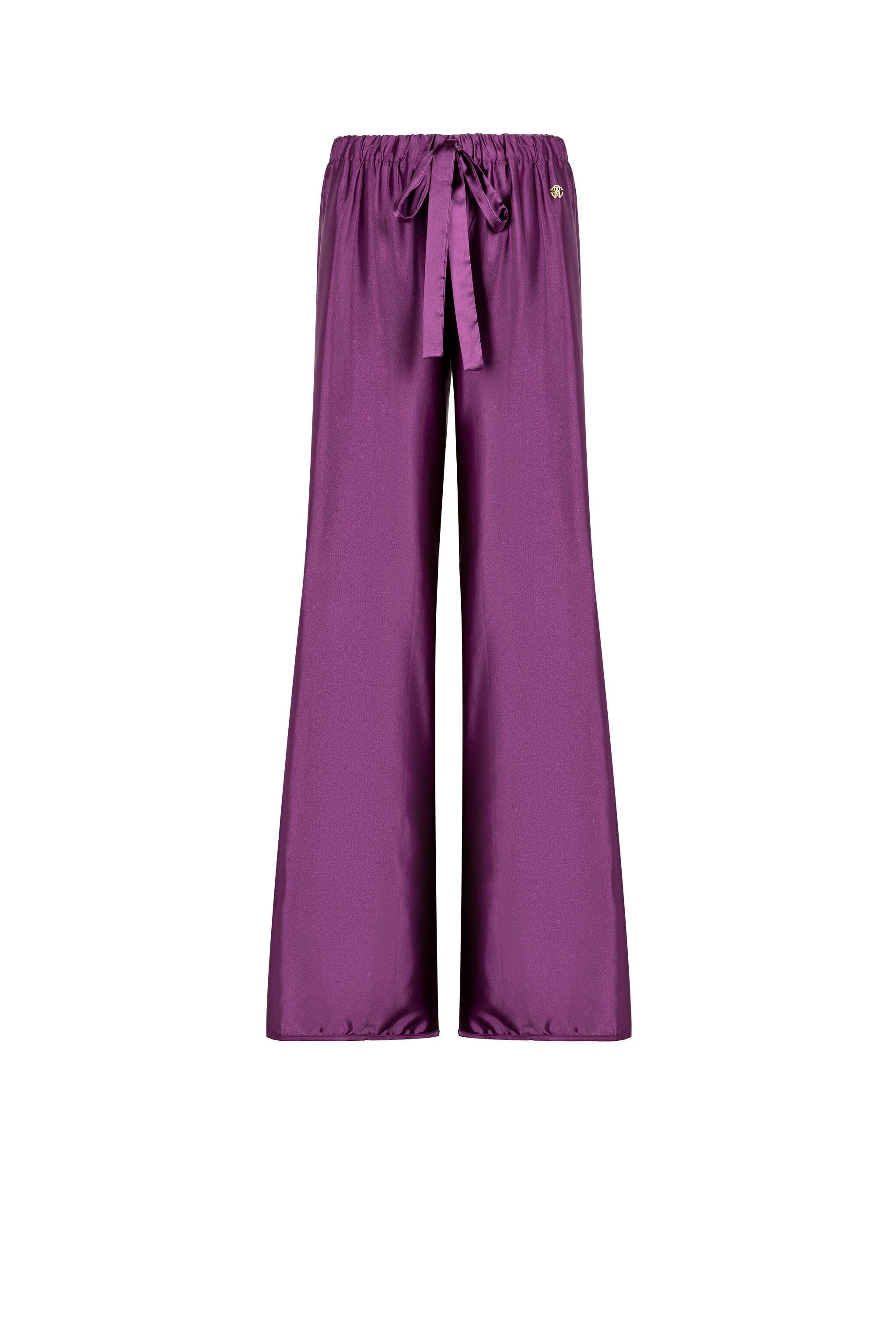 RC Wide-Leg Trousers Purple FST201-RD036