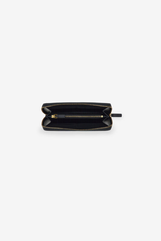 RC Wallet with Monogram RC and zip Schwarz SKA001-PZ172