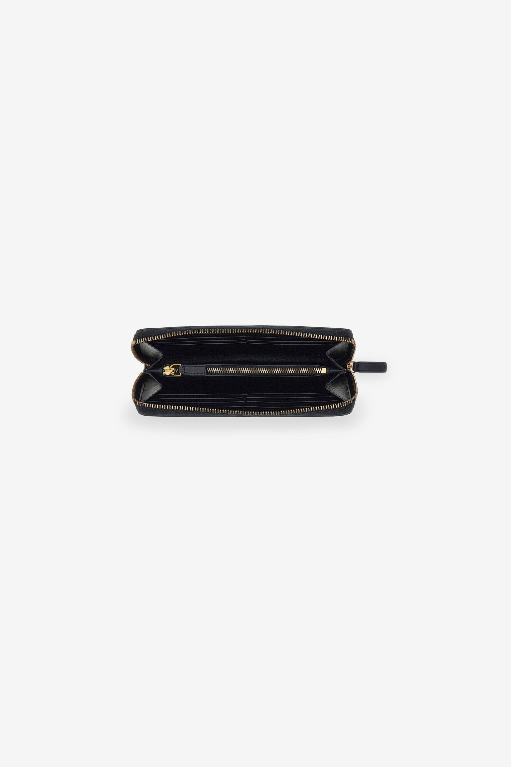 RC Wallet with Monogram RC and zip Schwarz SKA001-PZ172
