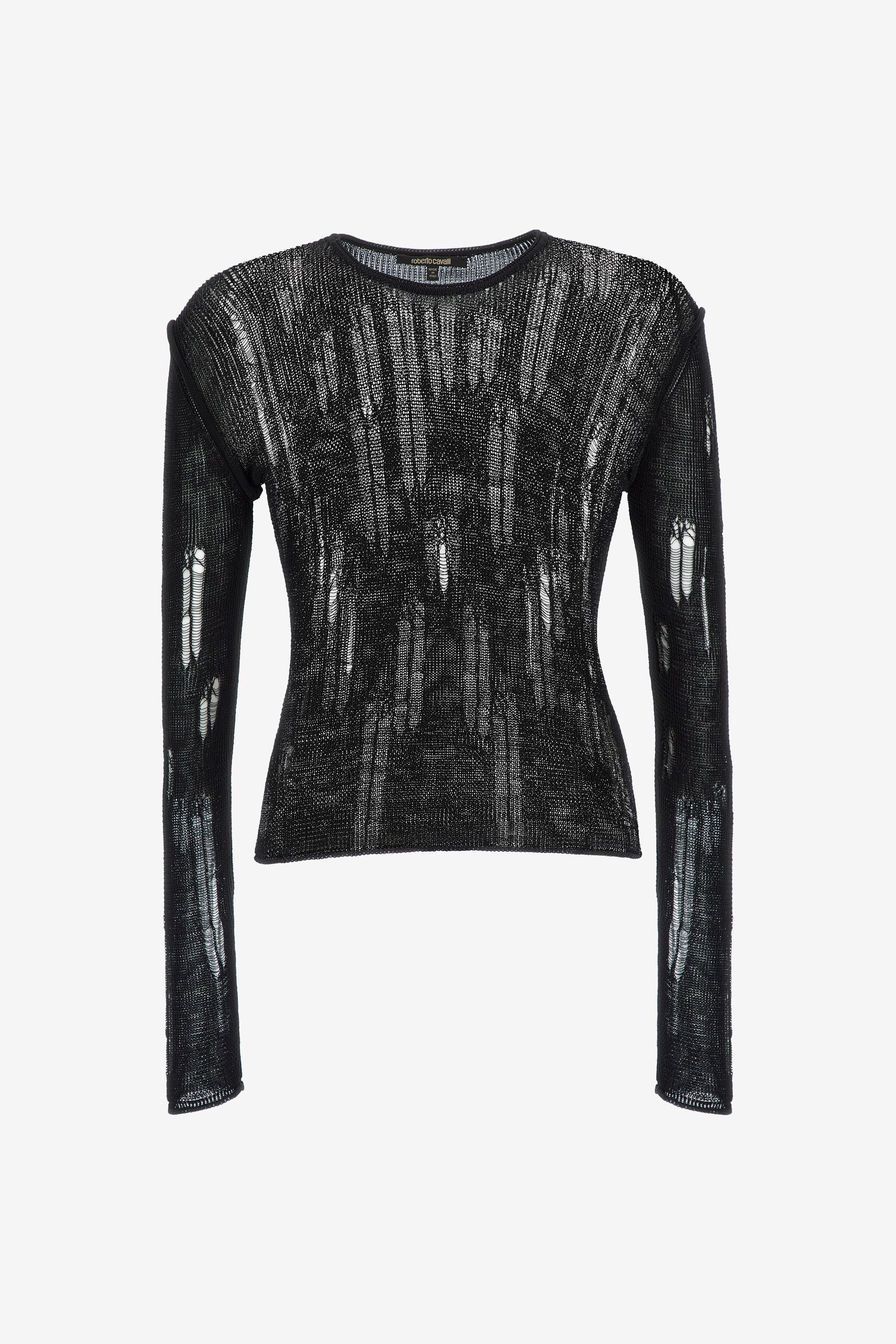 RC Knitwear with long sleeve Negro SRM611-MA016