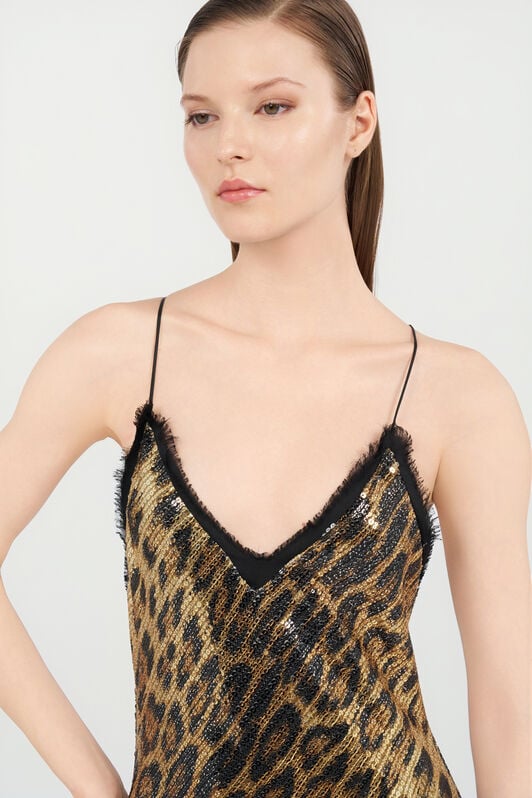 RC Jaguar Print Maxi Dress NATURAL WKT102-VXQ71