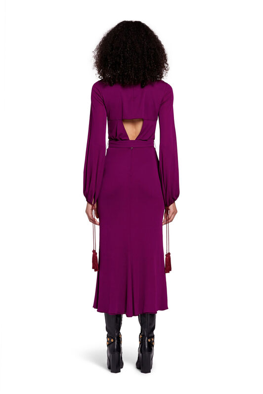 RC Belted midi dress CYCLAMEN LQT127-JJ035