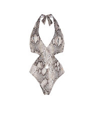 ${brand} Snake-Print Cut-Out Swimsuit ${colorDescription} ${masterID}