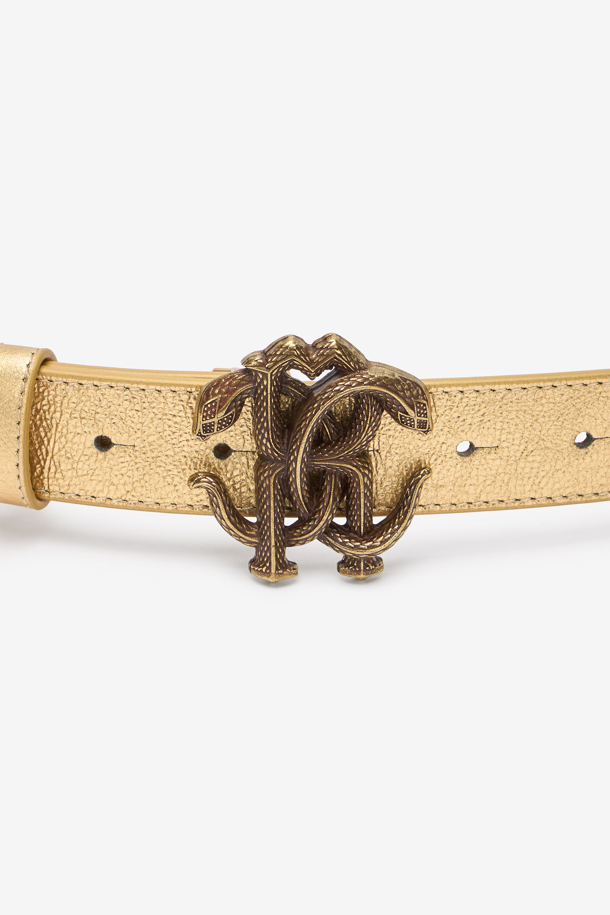 RC Leather belt with Logo Schwarz NOC00B-PZ297