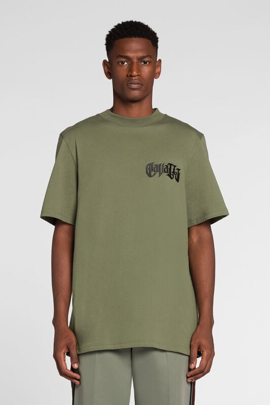 RC Crystal-Embellished Logo-Print T-Shirt RC Crystal-Embellished Logo-Print T-Shirt Green QRT61A-JD060