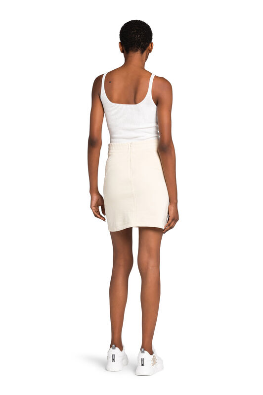 UG Logo-Print Mini Skirt SEED PEARL MYY00G-CF114
