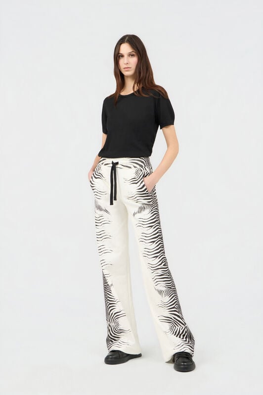 RC Zebra Print Trousers WHITE/BLACK ZEBRA SOT20I-CF050