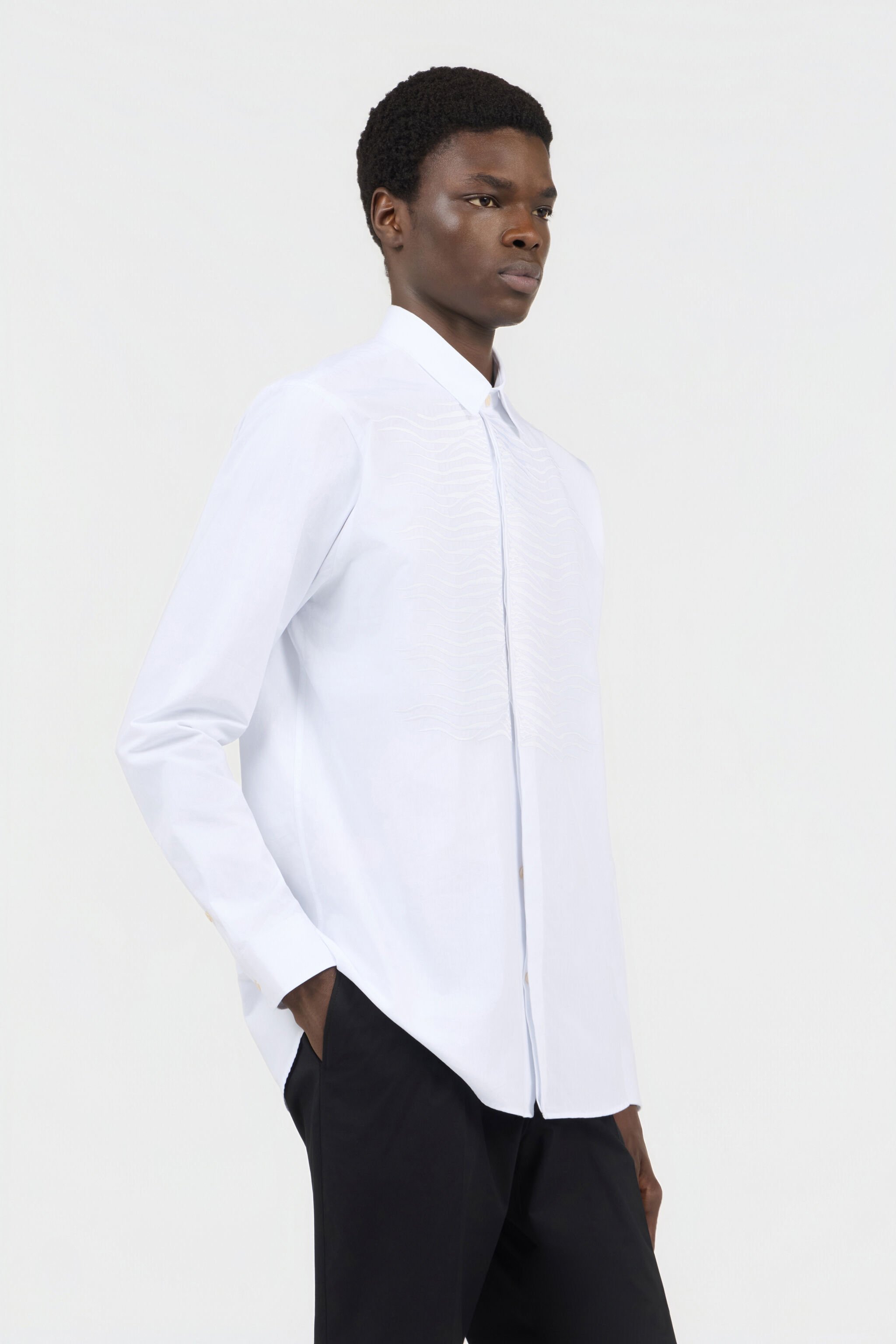 RC White Cotton Shirt WHITE SOT70E-3AD03