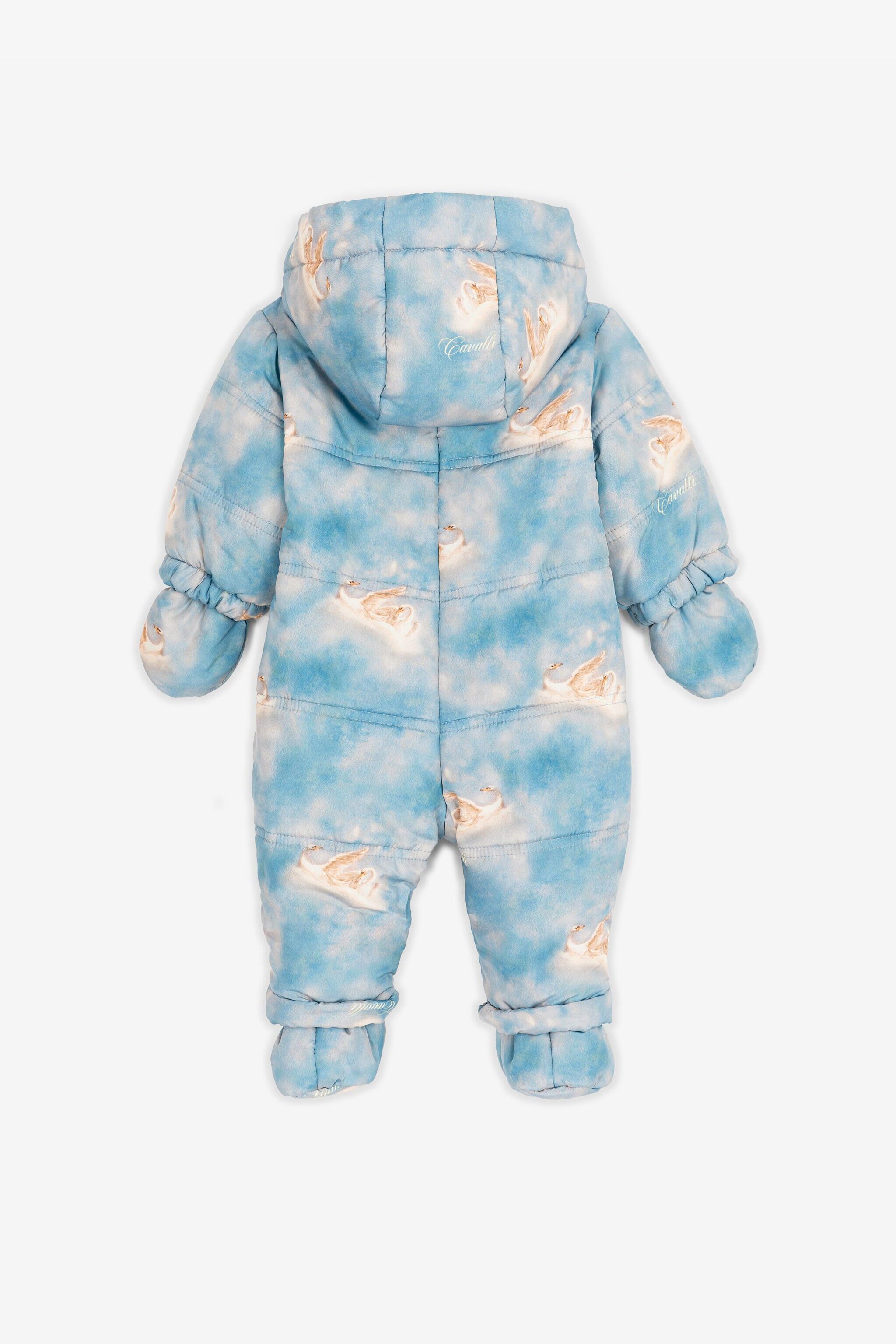 JU Wild Leda-Print Snowsuit Light blue RJT40K-5RI07