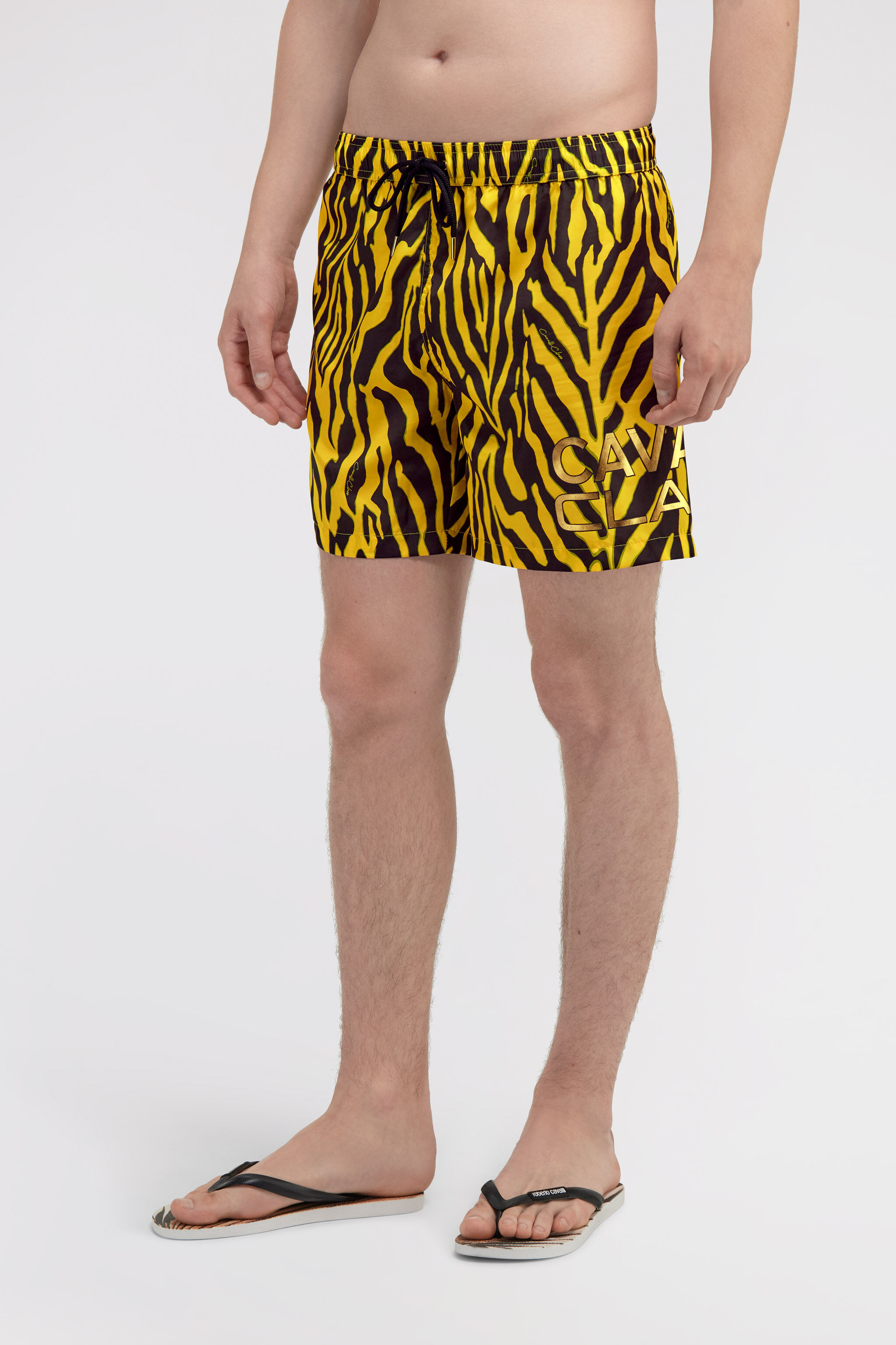 CL Badehose mit Zebra-Print Gelb SXH00A-5LN02