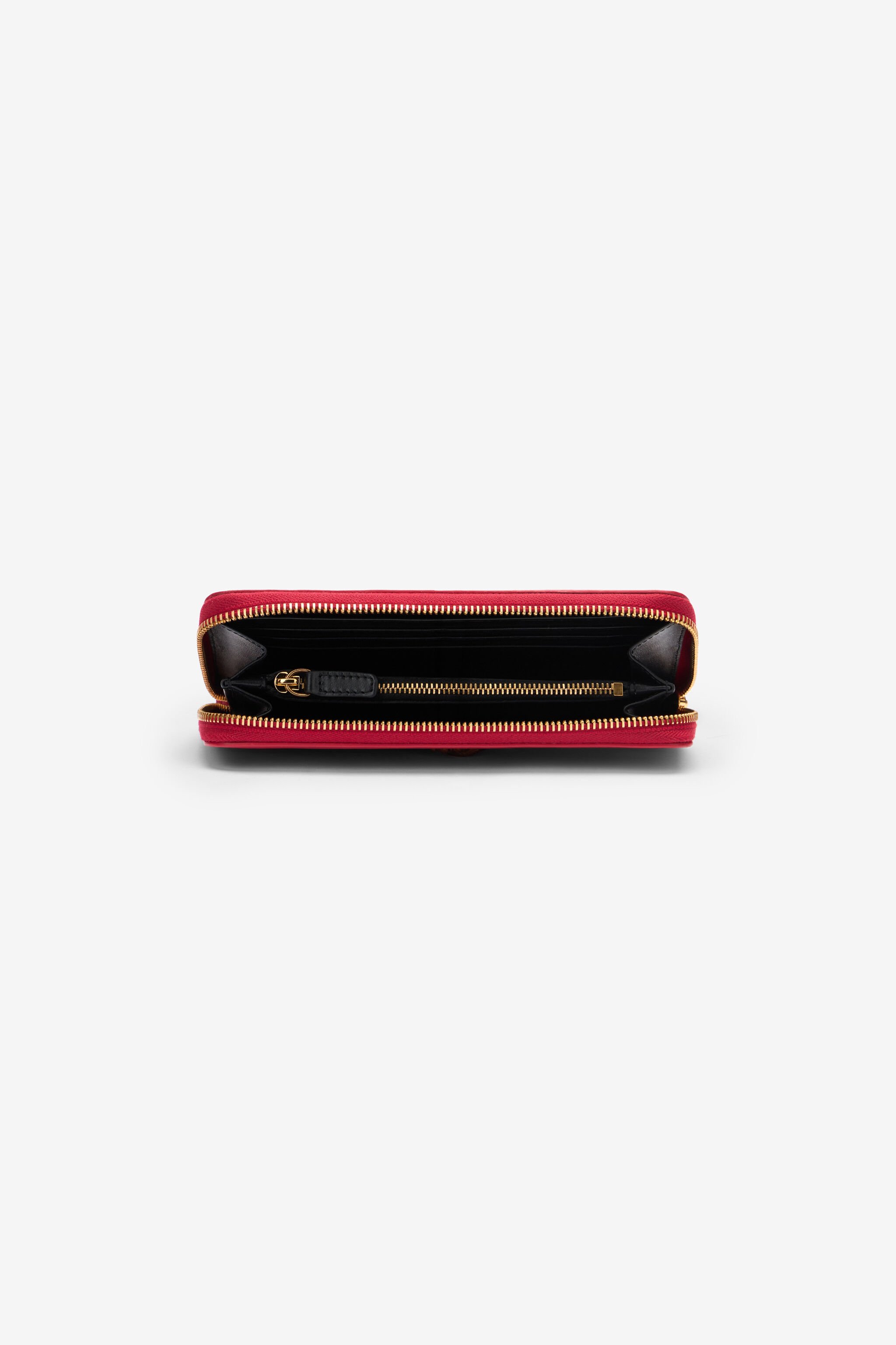 RC Wallet with Monogram RC and zip Red SKA001-PZ172