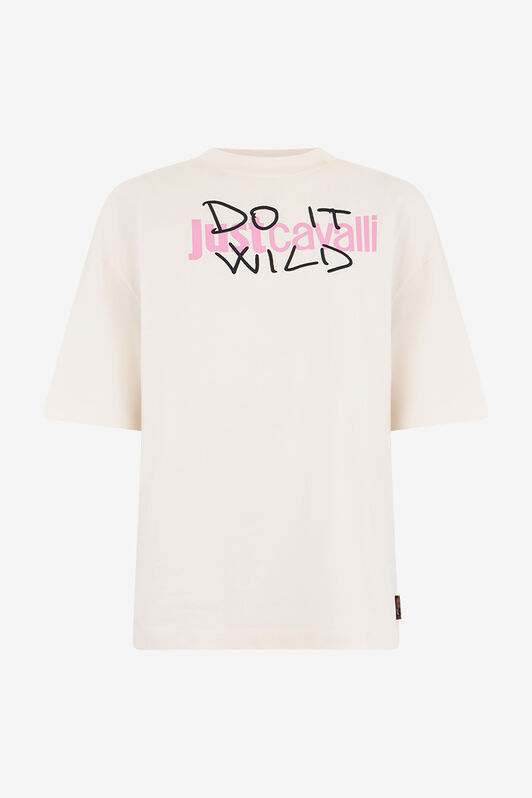 JC Camiseta Beige Con Logo OFF WHITE WFT223-WF605