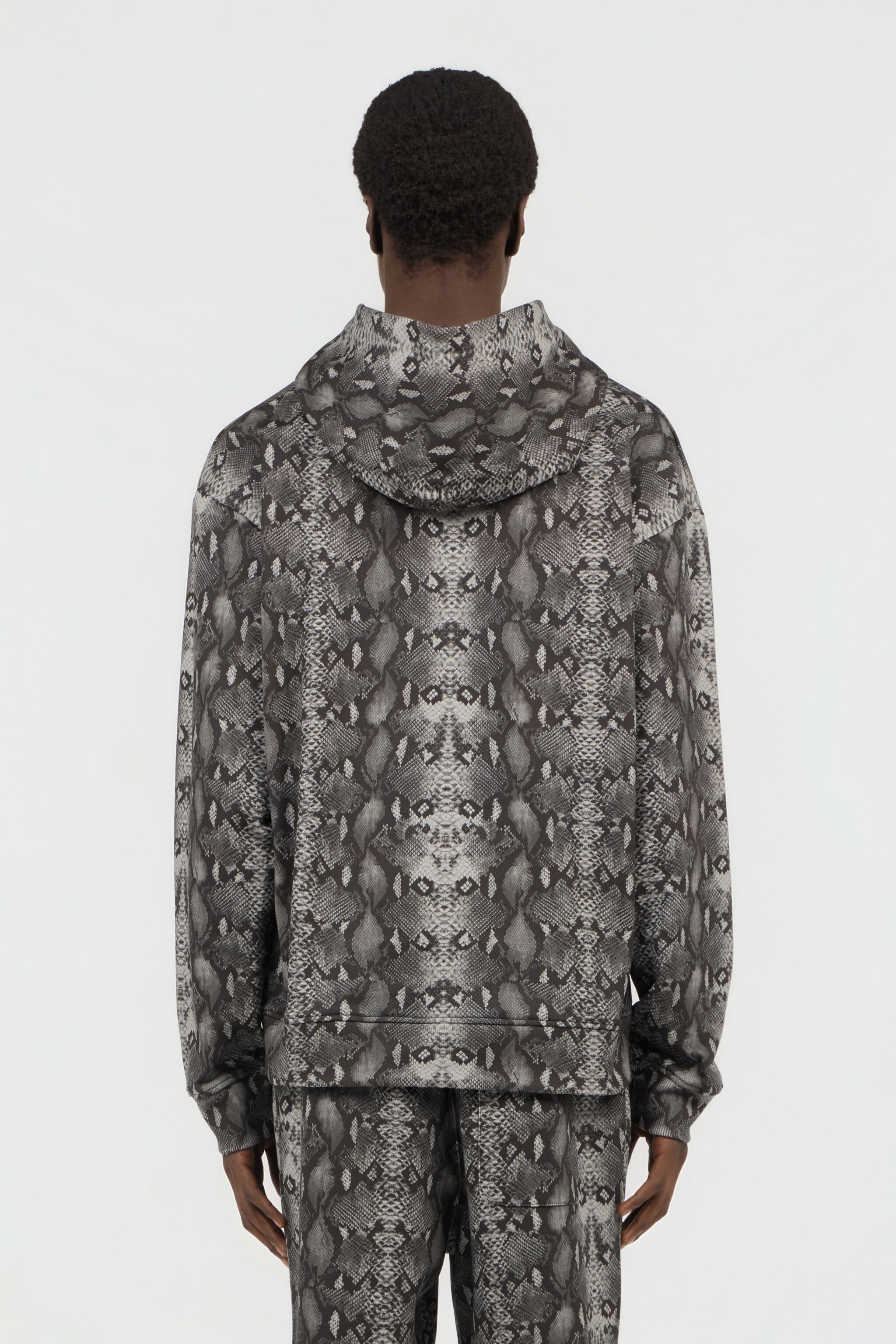RC Python Print Hoodie Sweatshirt PYTHON DARK GREY SOT66J-CF063