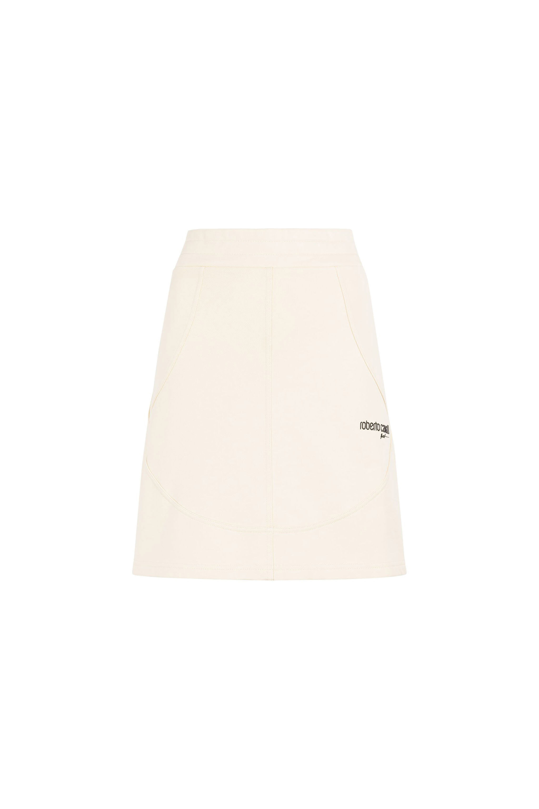 UG Logo-Print Mini Skirt SEED PEARL MYY00G-CF114