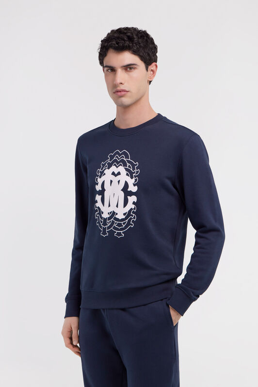 RC Printed sweatshirt Bleu foncé NOT66C-CF052