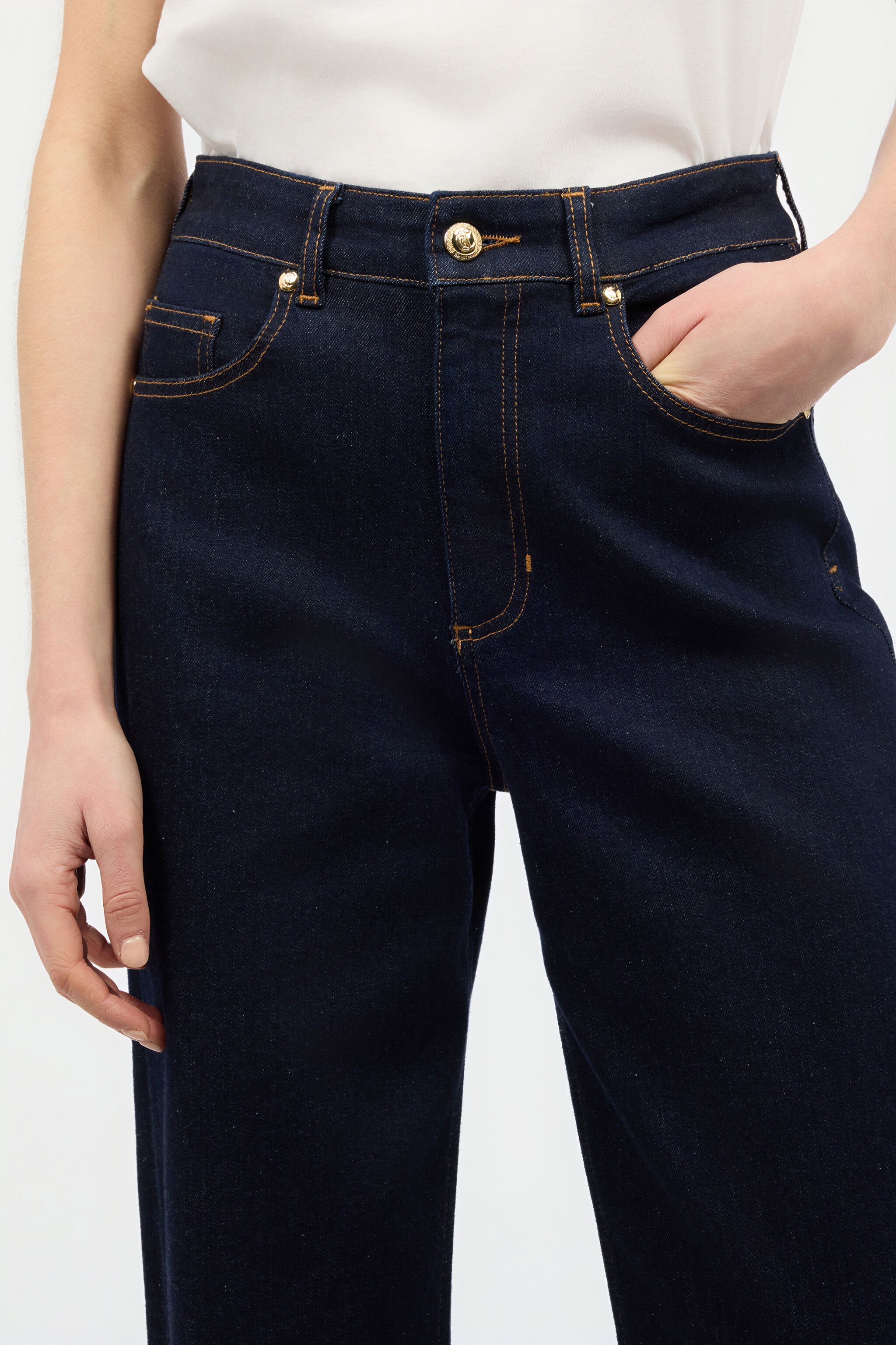 JC Straight And Wide-Leg Jeans Dark blue UFJ013-UF140