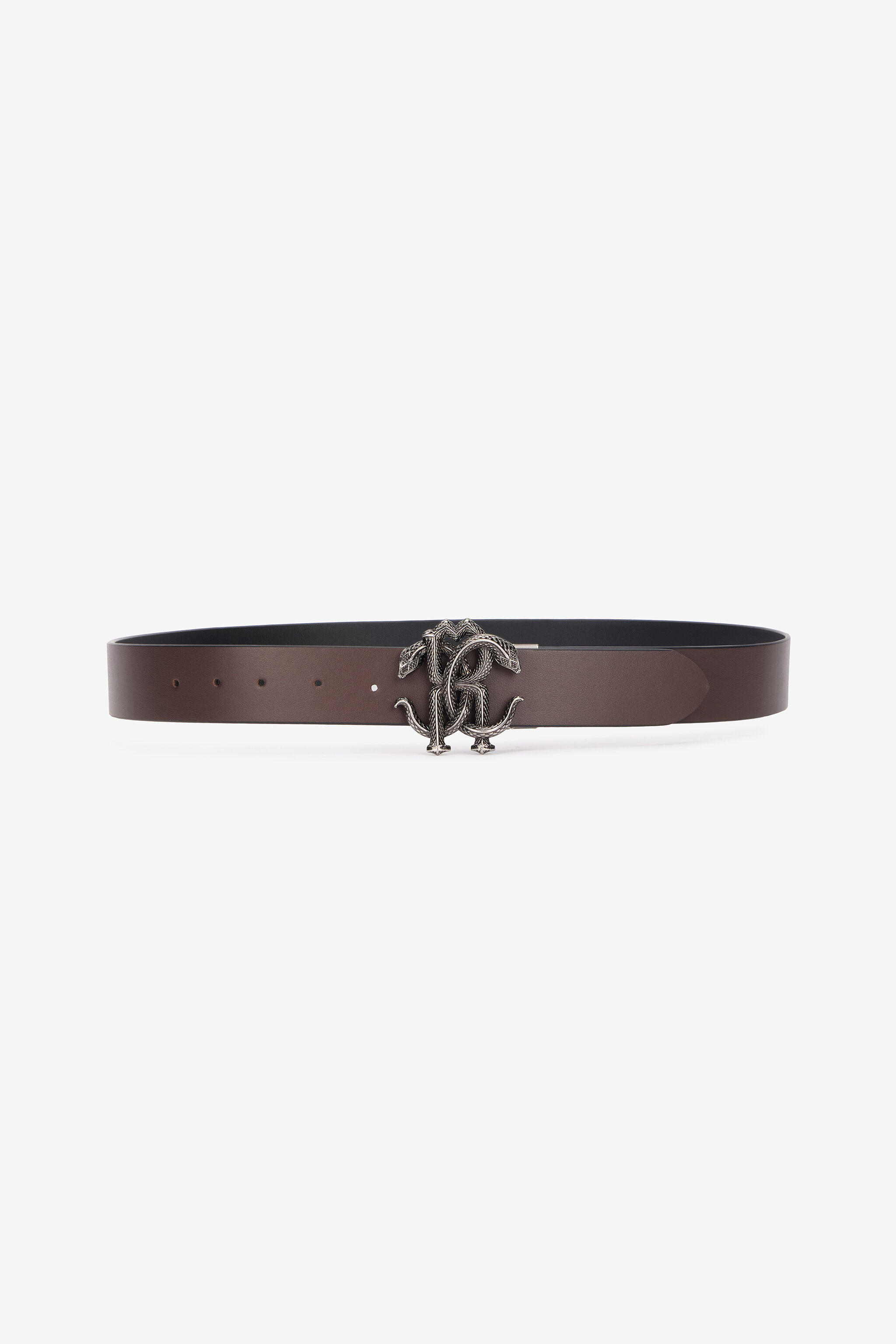 RC Belt With Monogram Mirror Snake Black URC003-PZ178