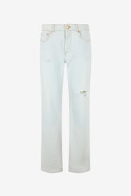 ${brand} Light-Wash Denim Jeans with Distressed Details ${colorDescription} ${masterID}