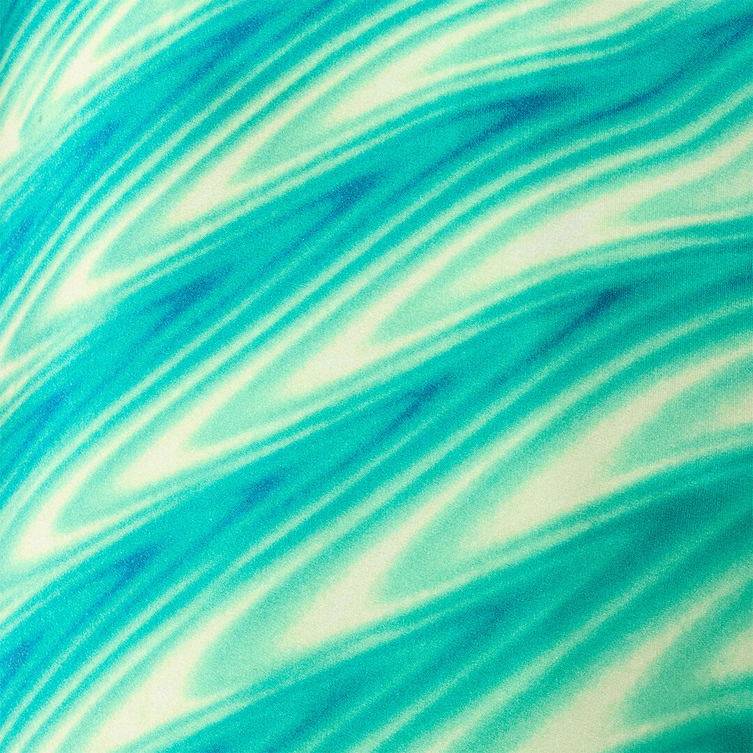 RC Hose Aus Seide Mit Print Optical Glass Hellgrün UKT209-RYN47