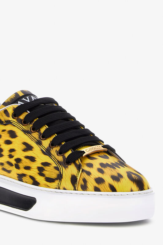RC Animal-print low-top sneakers RC Animal-print low-top sneakers Yellow QKS159-PZA79