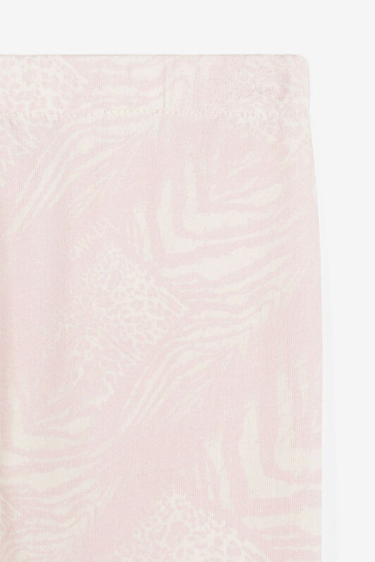 JU Animalier Patchwork-Print Leggings Pink OJT214-ISA2J