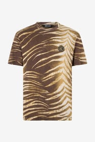 JC T-Shirt mit Natural Barb-Print 751 BEIGE + 709 MARR WFT049-WF079