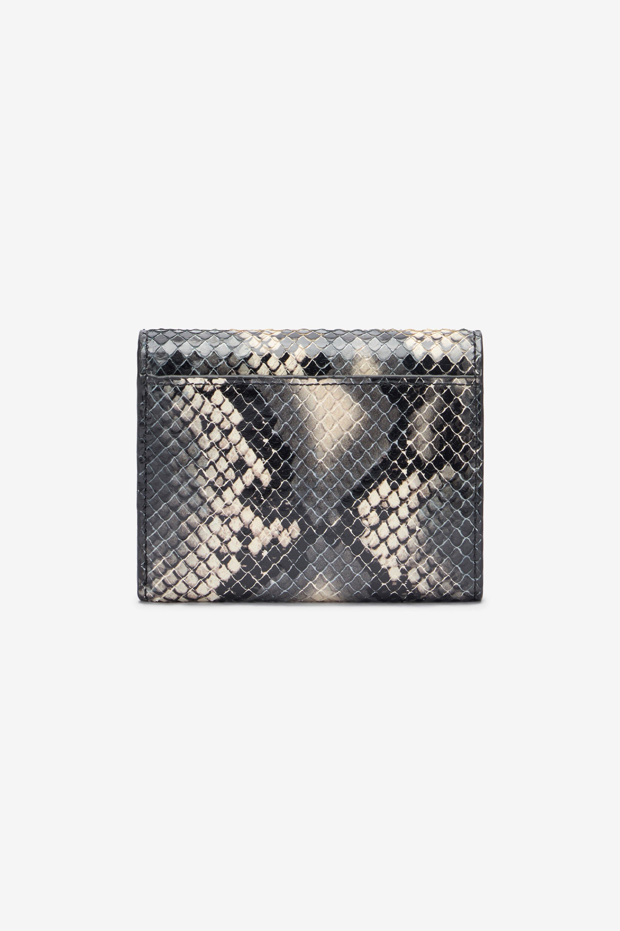 RC Small wallet in printed leather with logo Black/White TKA002-PZ02S