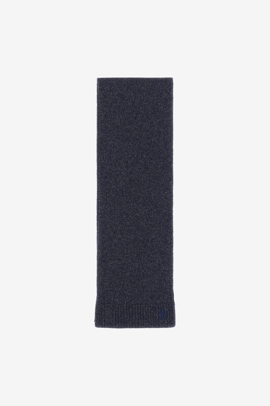 RC Dark Blue Scarf With Monogram RC Dark blue NOZ01D-MQ015