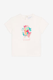 ${brand} Colour-block monogram-print T-shirt ${colorDescription} ${masterID}