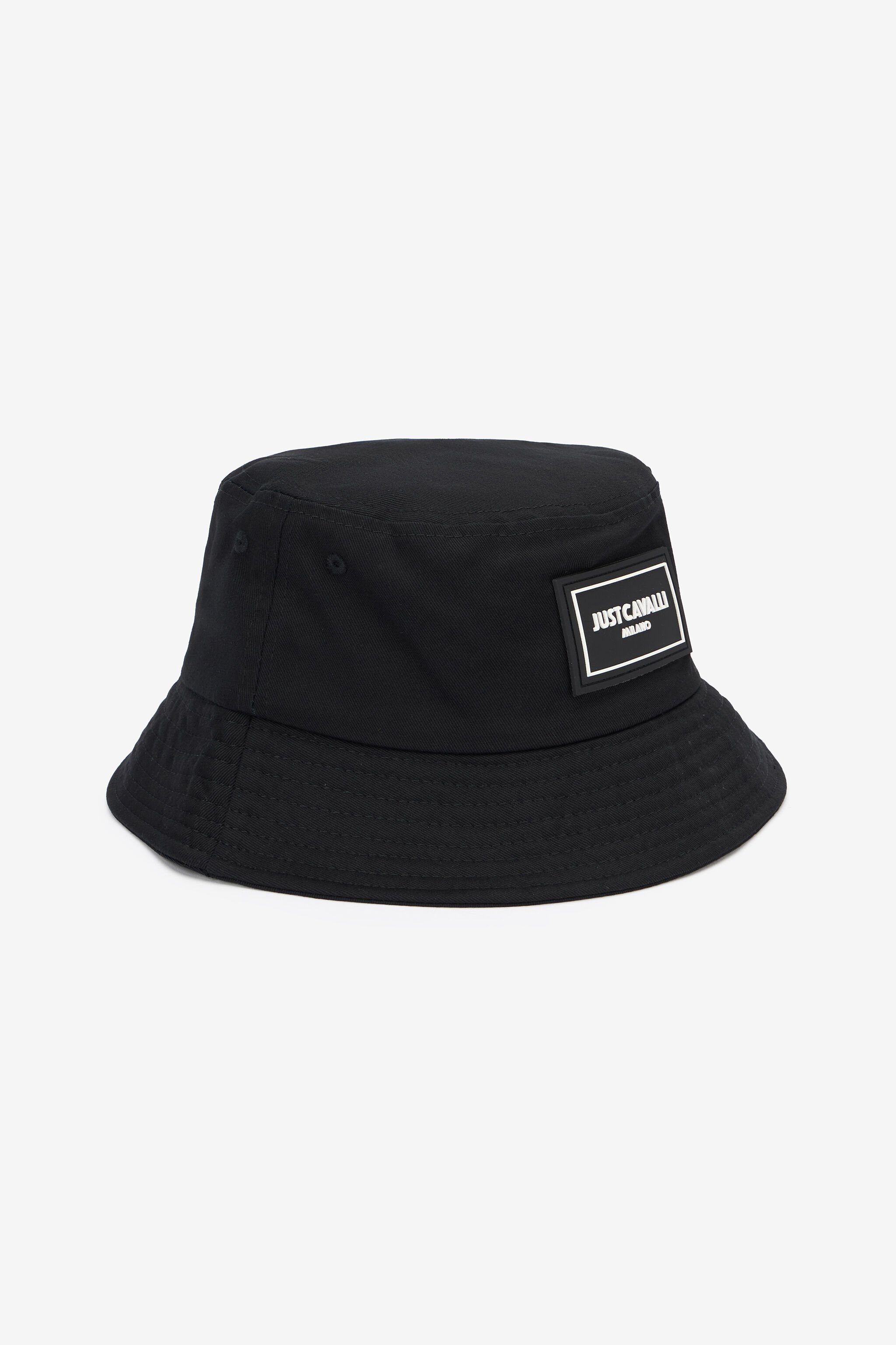 JC Schwarzer Bucket Hat mit Logo-Patch BLACK UFA002-UF276