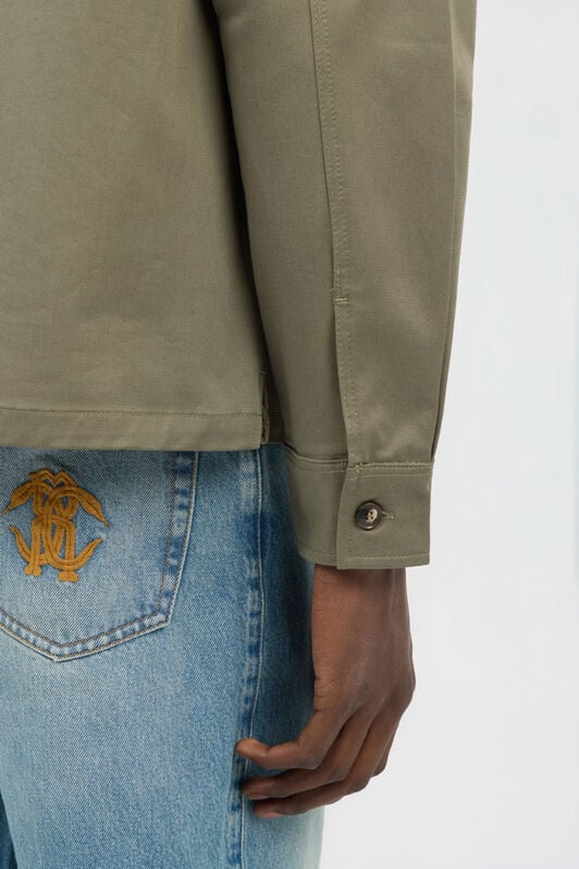 RC Military Green Shirt Jacket with Monogram RC MILITARY GREEN SOT70A-FT025