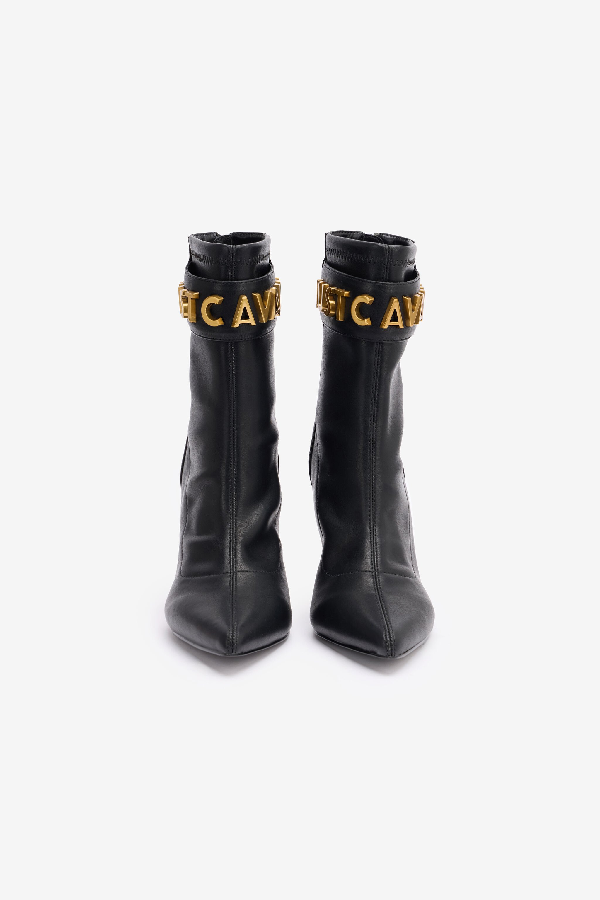 JC Stiefel mit Schriftzug Schwarz TFS060-TF380