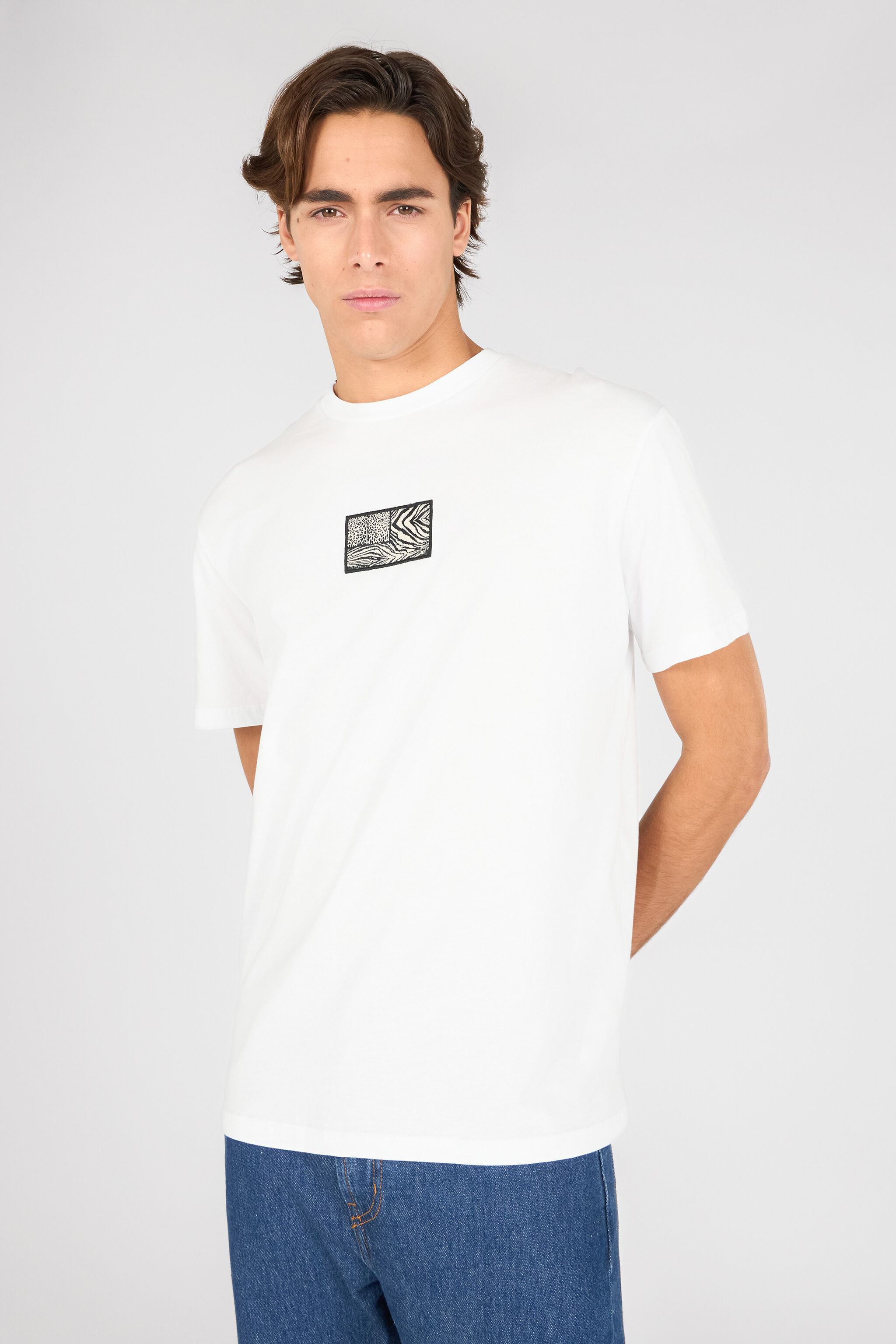 RC T-Shirt Mit Animalierprint Weiß OOT60K-JD060