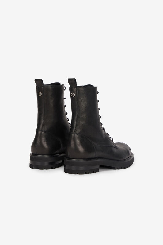 RC Combat Boots with Used Toe Black VKS015-PGB10