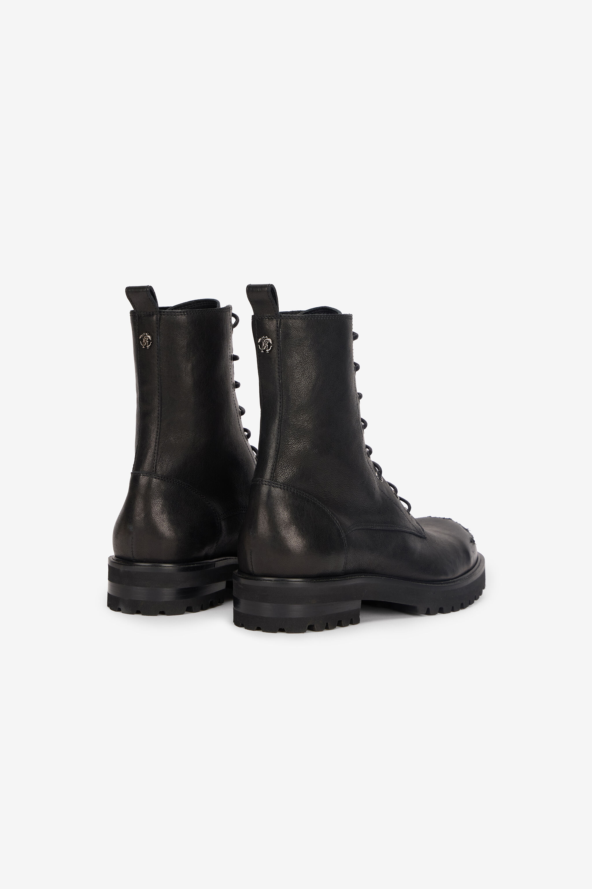 RC Combat Boots with Used Toe Black VKS015-PGB10