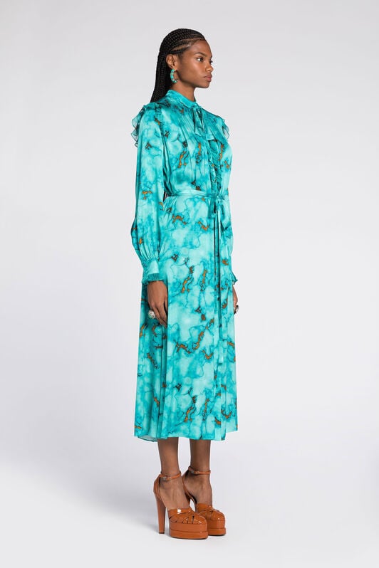 RC Marble-Print Shirt Dress RC Marble-Print Shirt Dress Light blue RKT106-SZH62