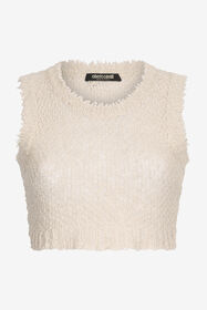 ${brand} Elfenbeinfarbenes Strickoberteil mit Struktur ${colorDescription} ${masterID}