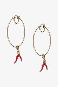 ${brand} Earrings with coral ${colorDescription} ${masterID}