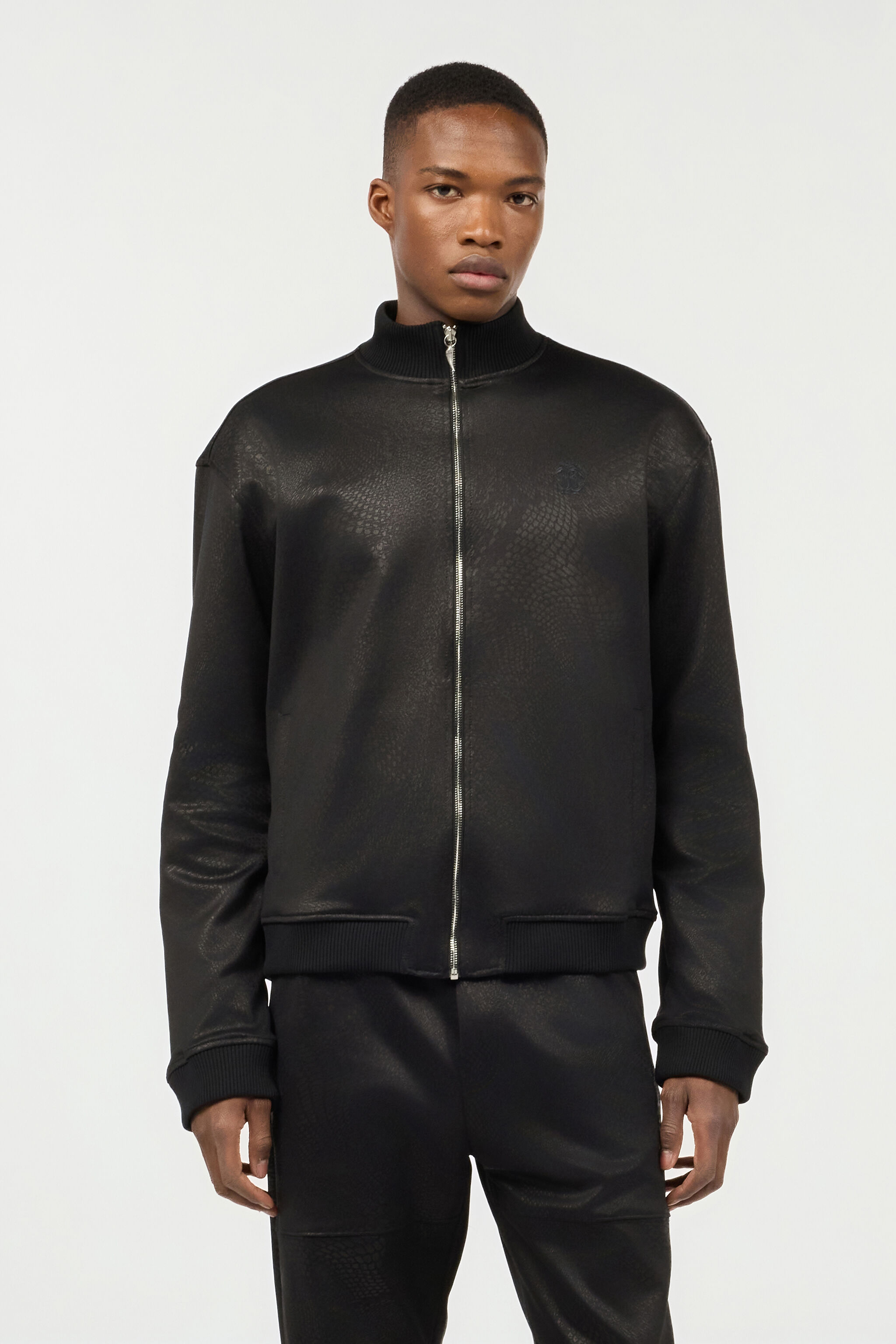 RC Full-Zip Sweatshirt With Python Print Black URT66G-2ON53