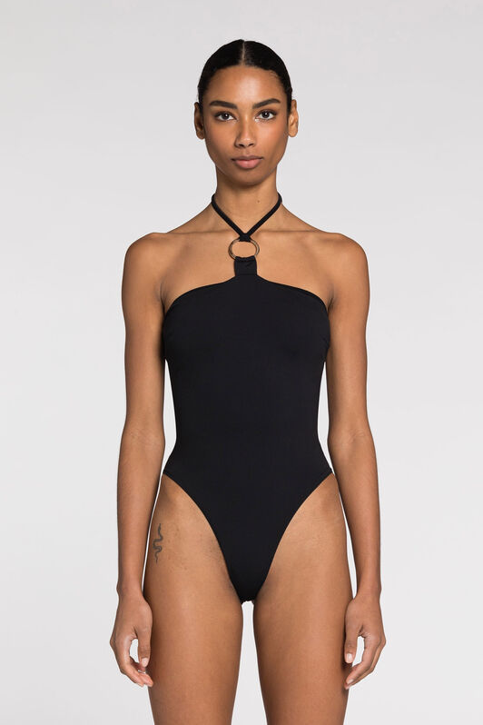 RC Costume con scollo all'americana Nero QKW00K-LL002