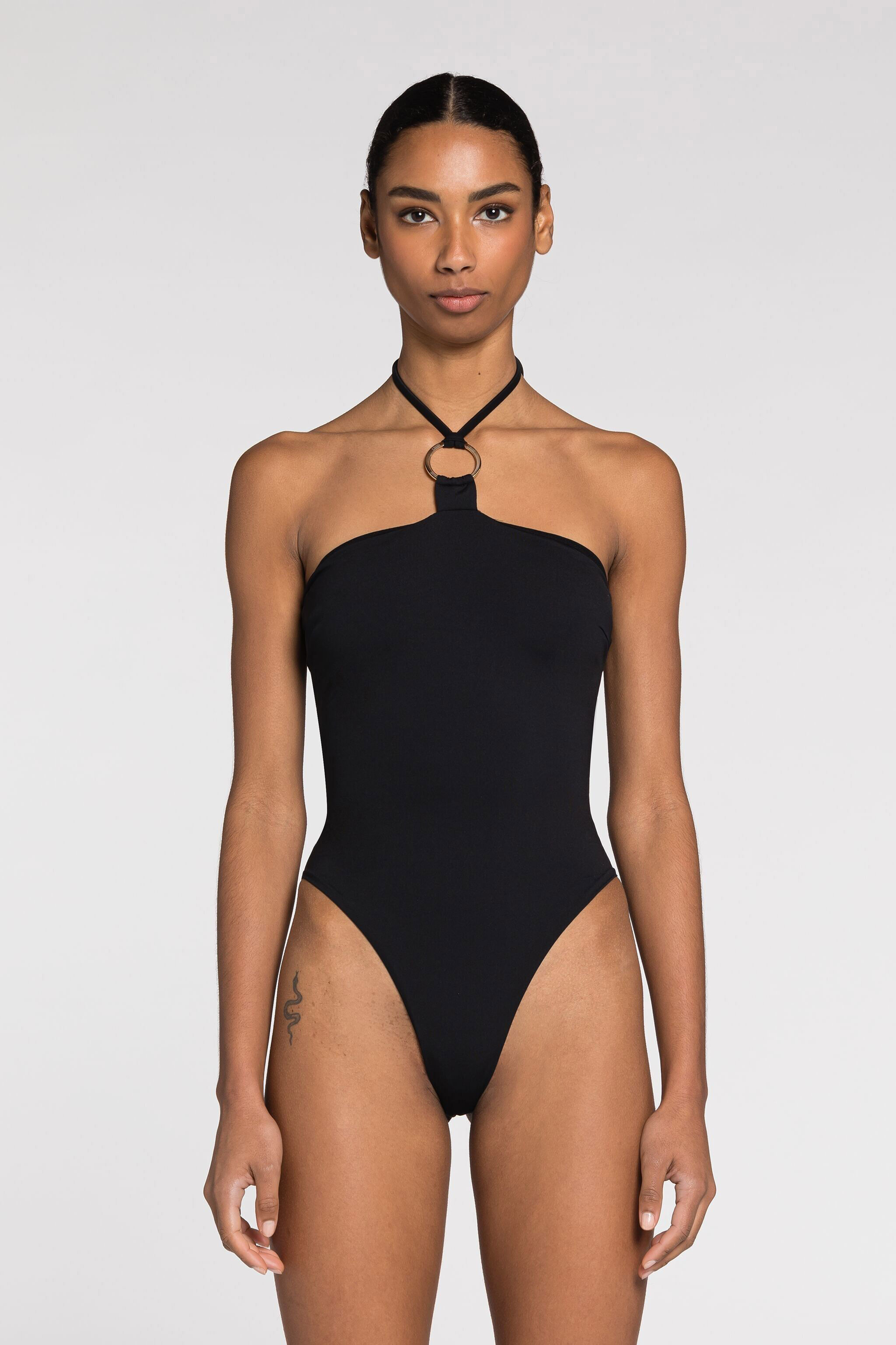 RC Costume con scollo all'americana Nero QKW00K-LL002