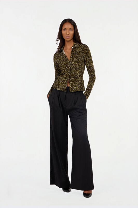 JC Hemd mit Leopardendruck VERDE 185 VFT233-VF380